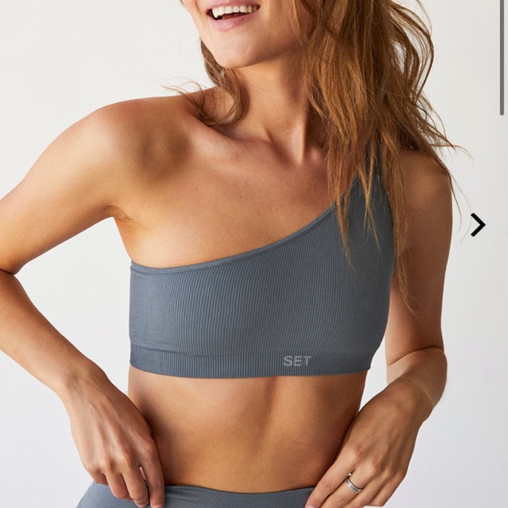 Set Active Sculptflex One Shoulder Sports Bra